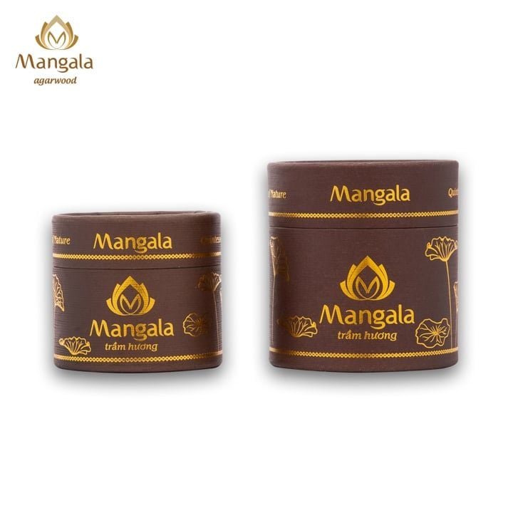 Nụ Trầm Hương Cao Cấp MANGALA Hộp Nâu – Viên Nhỏ & Viên Lớn