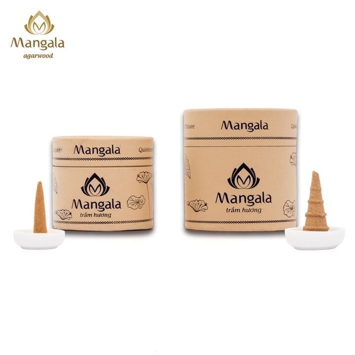 Nụ Trầm Hương Cao Cấp MANGALA Hộp Trắng – Viên Nhỏ & Viên Lớn