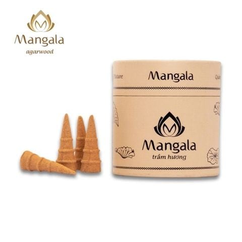 Nụ Trầm Hương Cao Cấp MANGALA Hộp Trắng – Viên Nhỏ & Viên Lớn