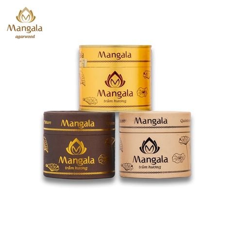 Nụ Trầm Hương Cao Cấp MANGALA Hộp Trắng – Viên Nhỏ & Viên Lớn