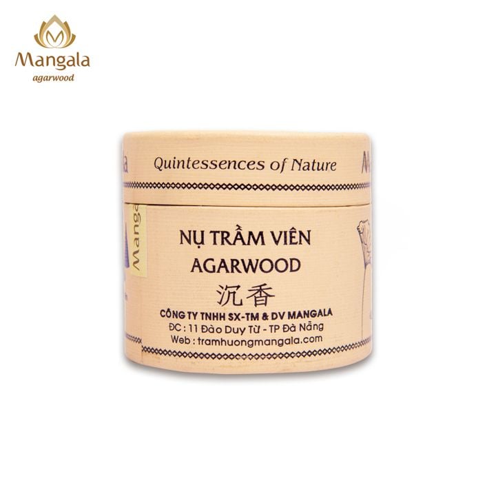 Nụ Trầm Hương Cao Cấp MANGALA Hộp Trắng – Viên Nhỏ & Viên Lớn