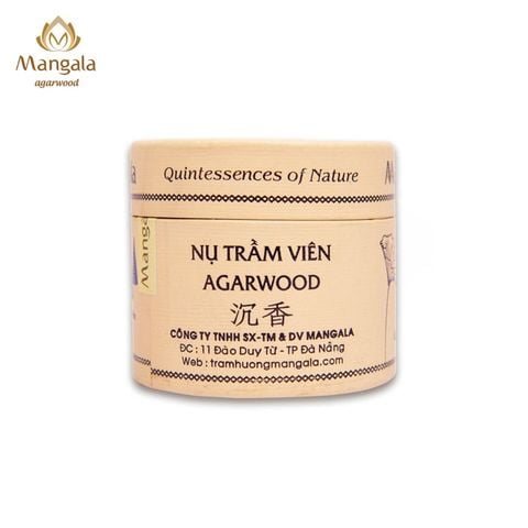 Nụ Trầm Hương Cao Cấp MANGALA Hộp Trắng – Viên Nhỏ & Viên Lớn