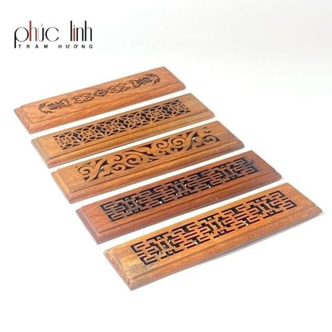 Xông Trầm Hộp Gỗ Ngắn Nguyên Khối_Xông Tăm Trầm