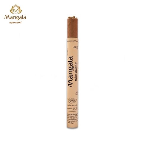 Nhang Trầm Không Tăm Cao Cấp MANGALA Ống Trắng - 20gr - 20cm