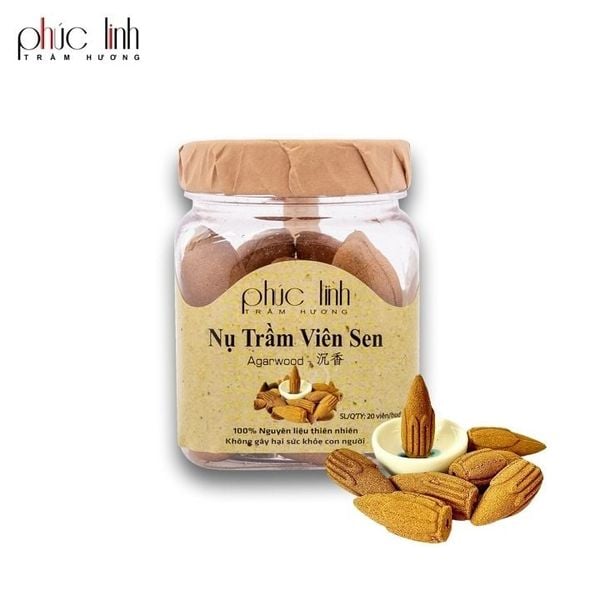 Nụ Thác Trầm Hương Khói Chảy Ngược PHÚC LINH – 25 Viên