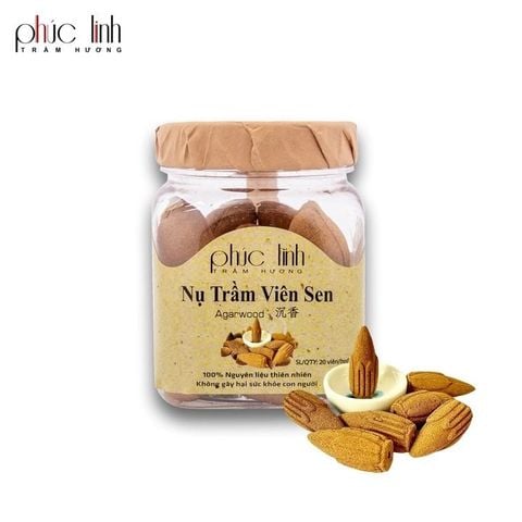 Nụ Thác Trầm Hương Khói Chảy Ngược PHÚC LINH – 25 Viên