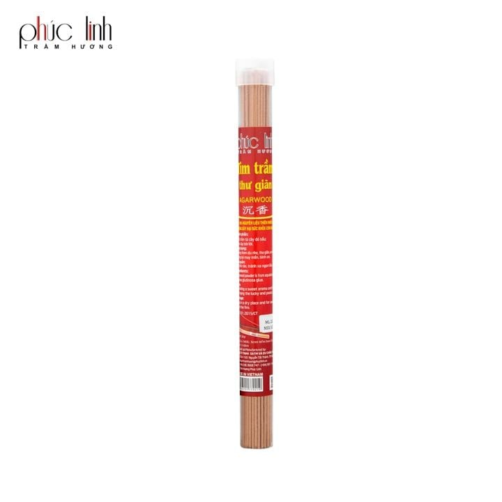 Tim Trầm Thư Giãn Không Tăm PHÚC LINH Nắp Trắng 20cm|20gr|80 Que| Tặng Hồ Lô