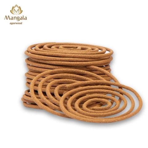 Nhang Trầm Hương Khoanh MANGALA Cao Cấp – 2 Giờ, 20 Khoanh