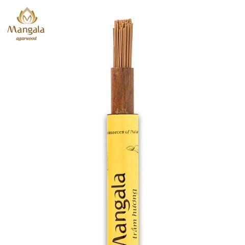 Nhang Trầm Không Tăm Cao Cấp MANGALA Ống Vàng - 20gr - 20cm