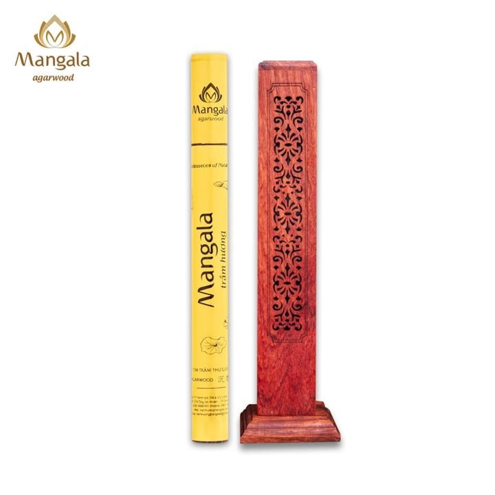 Nhang Trầm Không Tăm Cao Cấp MANGALA Ống Vàng - 20gr - 20cm