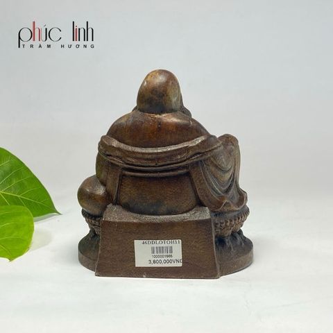 Tượng Di Lặc để xe ô tô bằng Gỗ Trầm Hương Chiều Cao 11cm