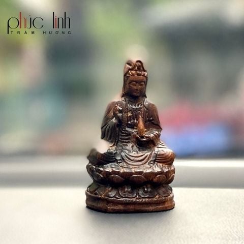 Tượng Phật Quan Âm Trầm Hương Cao Cấp Để ô Tô