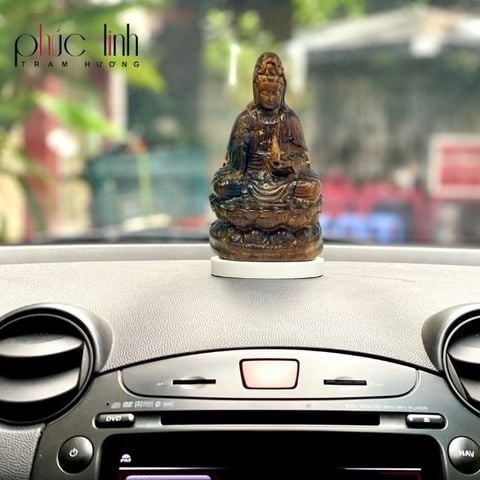 Tượng Phật Quan Âm Trầm Hương Cao Cấp Để ô Tô