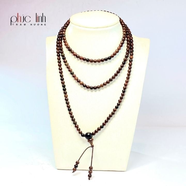 Vòng Cổ Gỗ Sưa 5 ly 216 hạt