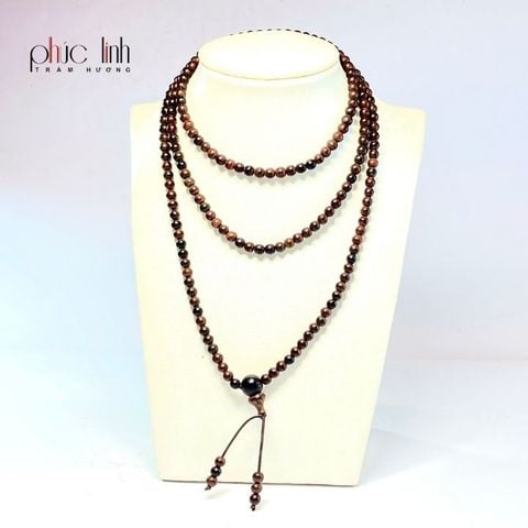 Vòng Cổ Gỗ Sưa 5 ly 216 hạt