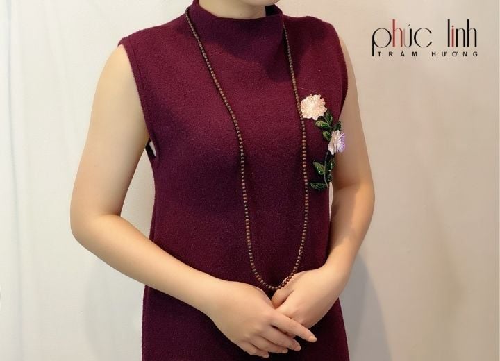 Vòng Cổ Gỗ Sưa 5 ly 216 hạt