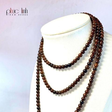 Vòng Cổ Gỗ Sưa 5 ly 216 hạt