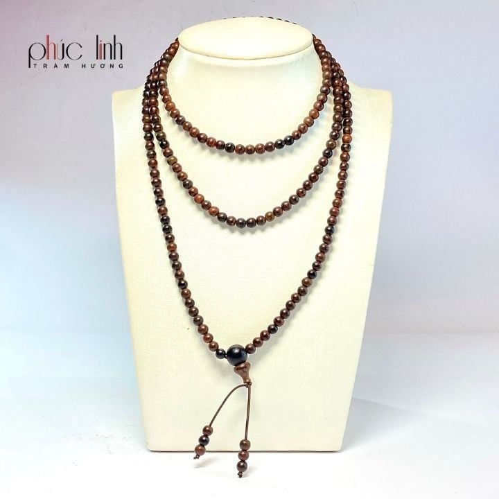 Vòng Cổ Gỗ Sưa 5 ly 216 hạt