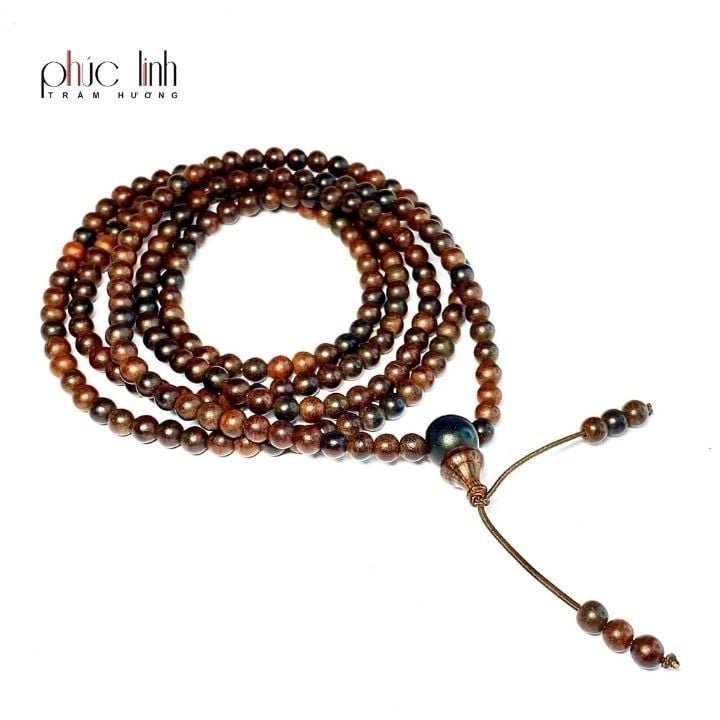 Vòng Cổ Gỗ Sưa 5 ly 216 hạt
