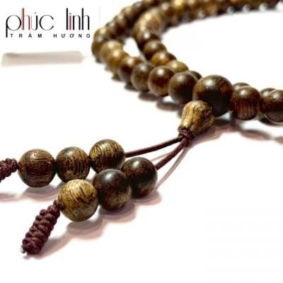 Vòng Cổ Phúc Linh Malai Nâu Quằn 6ly