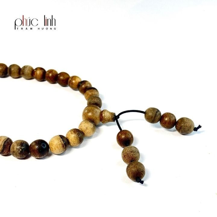 Vòng Đeo Cổ Trầm Hương Lào 8 ly 108 hạt PHÚC LINH