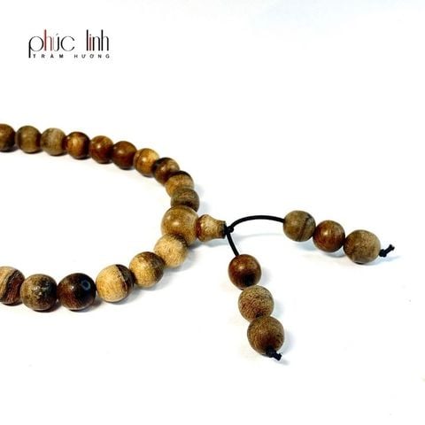 Vòng Đeo Cổ Trầm Hương Lào 8 ly 108 hạt PHÚC LINH