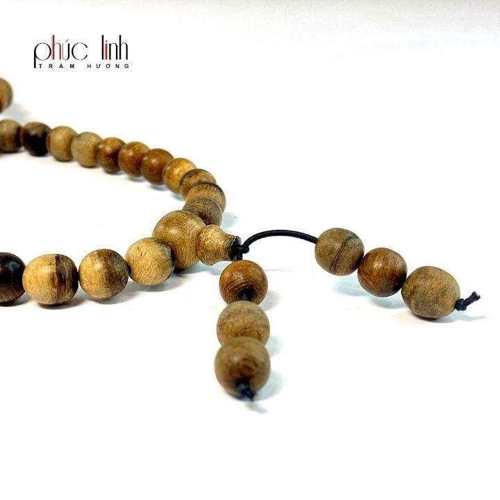 Vòng Đeo Cổ Trầm Hương Lào 8 ly 108 hạt PHÚC LINH
