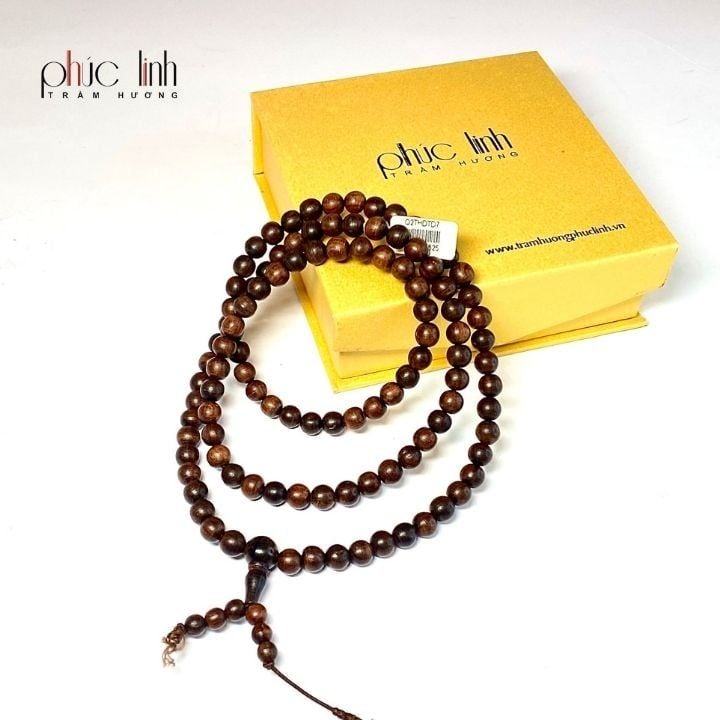Vòng Tay Gỗ Sưa 108 hạt 7ly