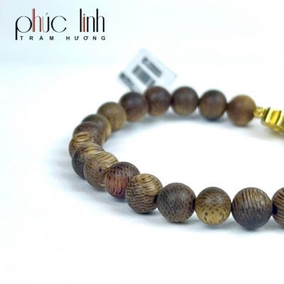 Vòng tay Tốc Xám Quằn 6ly Phối Charm Hoa Mai Bạc Mạ Vàng Nhỏ