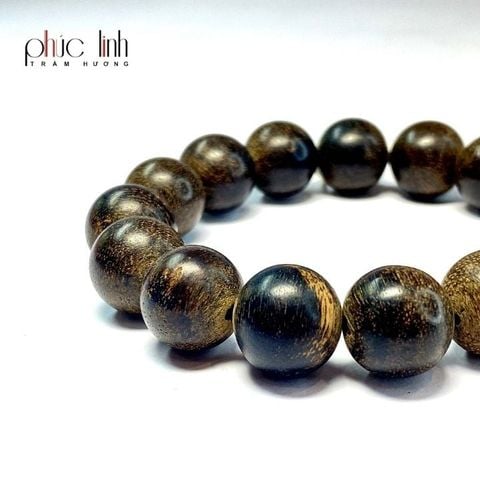 Vòng Tay Trầm Hương Cao Cấp Indo 14 ly PHÚC LINH