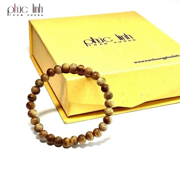 Vòng Tay Trầm Hương Tự Nhiên Cho bé PHÚC LINH 6ly Tốc Kiến