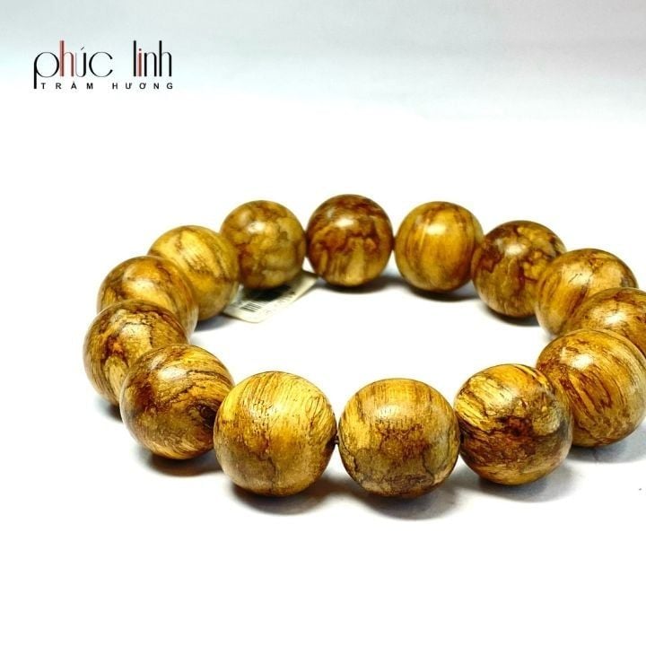 Vòng Tay Trầm Tự Nhiên M Bông 16 ly PHÚC LINH