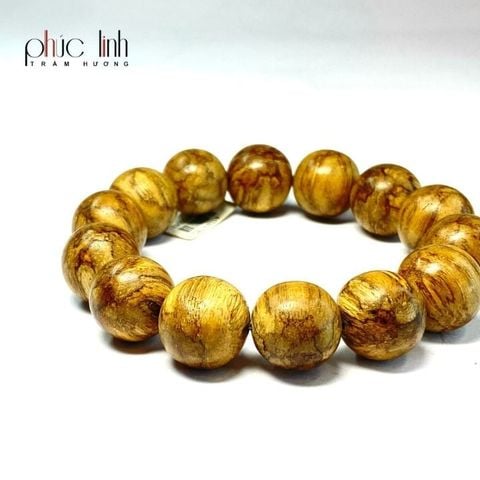 Vòng Tay Trầm Tự Nhiên M Bông 16 ly PHÚC LINH