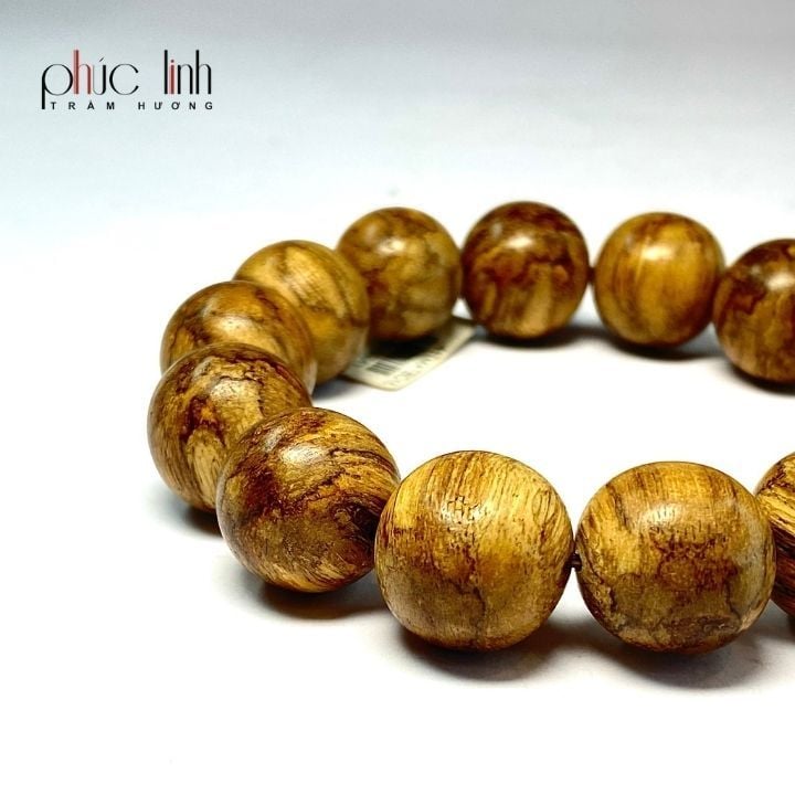 Vòng Tay Trầm Tự Nhiên M Bông 16 ly PHÚC LINH
