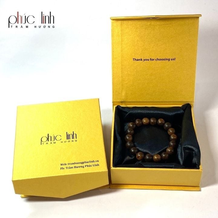 Vòng Trầm Hương Cho Nam Sánh Chìm PHÚC LINH