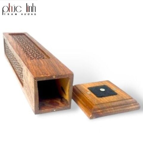 Hộp Gỗ Đứng Xông Trầm Hương - Xông Nhang Trầm Không Tăm