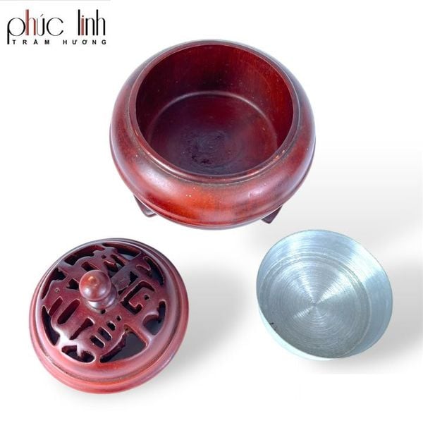 Xông Trầm Bằng Gỗ Như Ý - Màu Đỏ