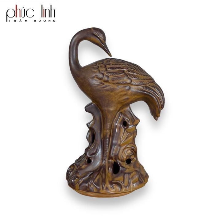 Lư Xông Trầm Hình Con Hạc Lớn