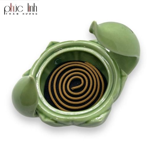 Lư Đốt Trầm Gốm Nắp Hình Hươu