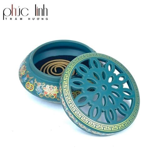 Xông Gốm Hoa Văn - Mẫu 2