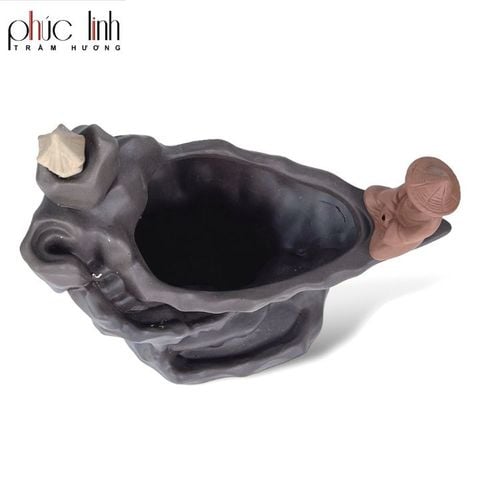 Thác Khói Trầm Hương Kiểu Dáng Ngư Ông Ngồi Câu Cá