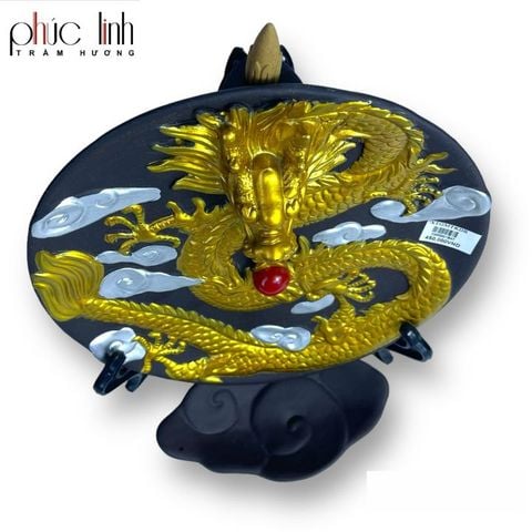 Xông Gốm Thác Khói Dĩa Rồng