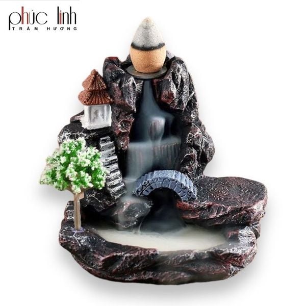 Xông Gốm Thác Khói Phong Cảnh Mini - Mẫu ngẫu nhiên