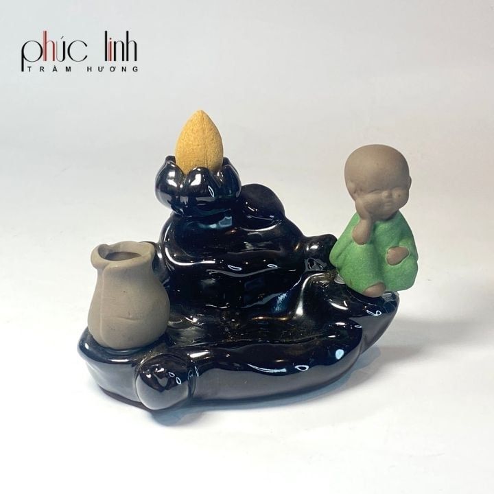 Xông Gốm Thác Khói Chú Tiểu