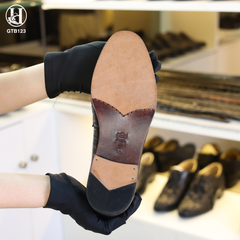 GIÀY LƯỜI LOAFER DA CÁ SẤU GTB123 ĐẾ Ý CAO CẤP 3CM