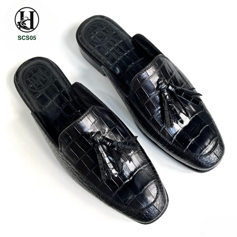 SCS05 – GIÀY SỤC DA BỤNG CÁ SẤU THẬT LUXURY