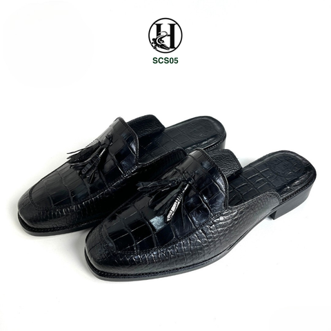 SCS05 – GIÀY SỤC DA BỤNG CÁ SẤU THẬT LUXURY