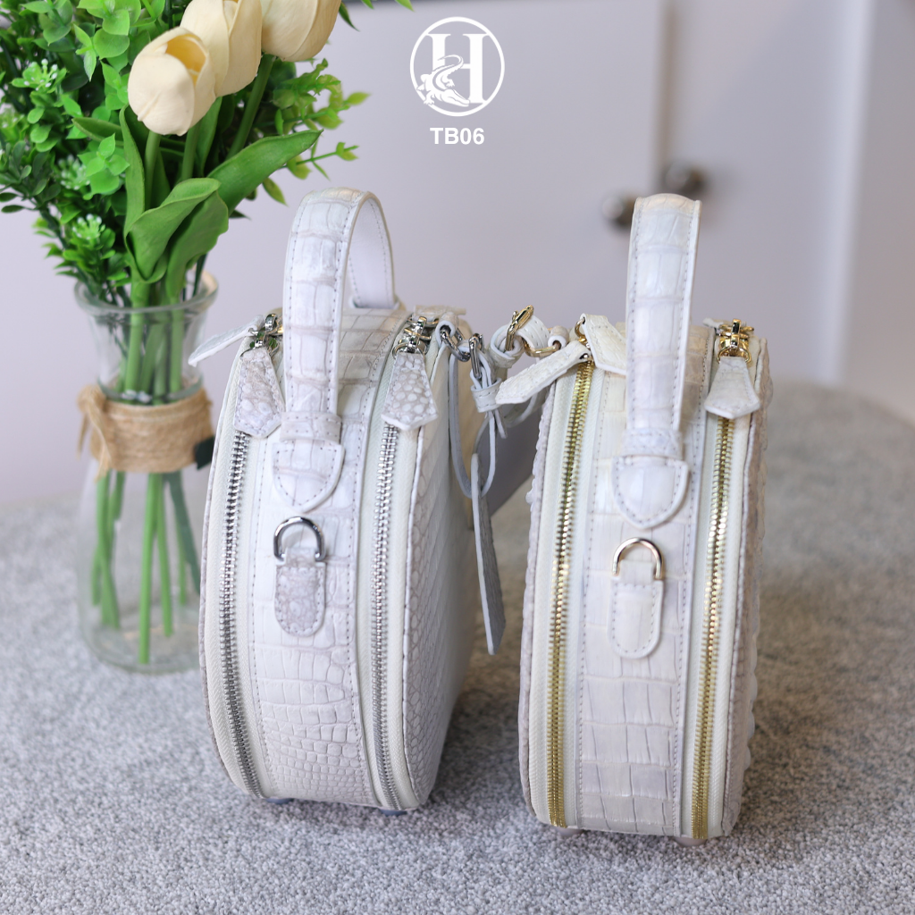 TÚI XÁCH NỮ TB06 DA BỤNG CÁ SẤU BẠCH TẠNG PHIÊN BẢN LUXURY