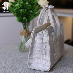 TÚI XÁCH DA CÁ SẤU HM789 BẠCH TẠNG HIMALAYA TUYỆT TÁC LUXURY ĐỘC BẢN