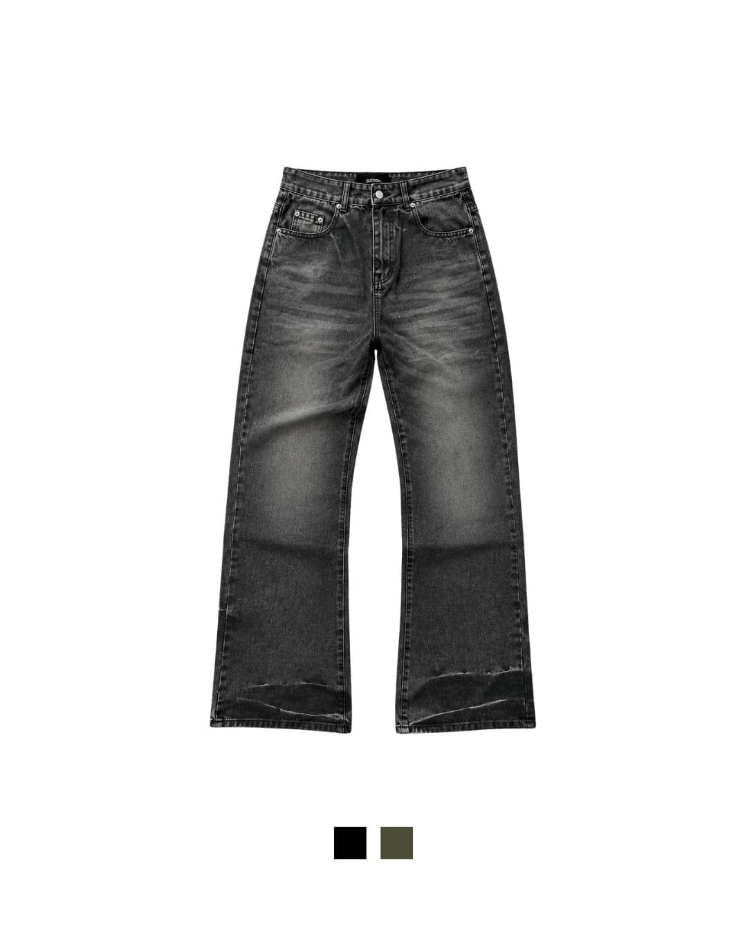  GUCOON® VINTAGE STRAIGHT WASH JEANS 